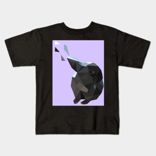 Geo Black Bunny Kids T-Shirt